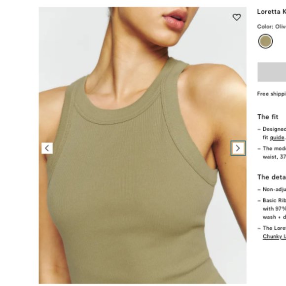 NWT Loretta Knit Dress - Large in Olive Oil - Picture 2 of 4